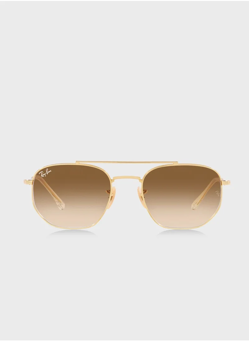 Ray-Ban 0Rb3707 Irregular Sunglasses