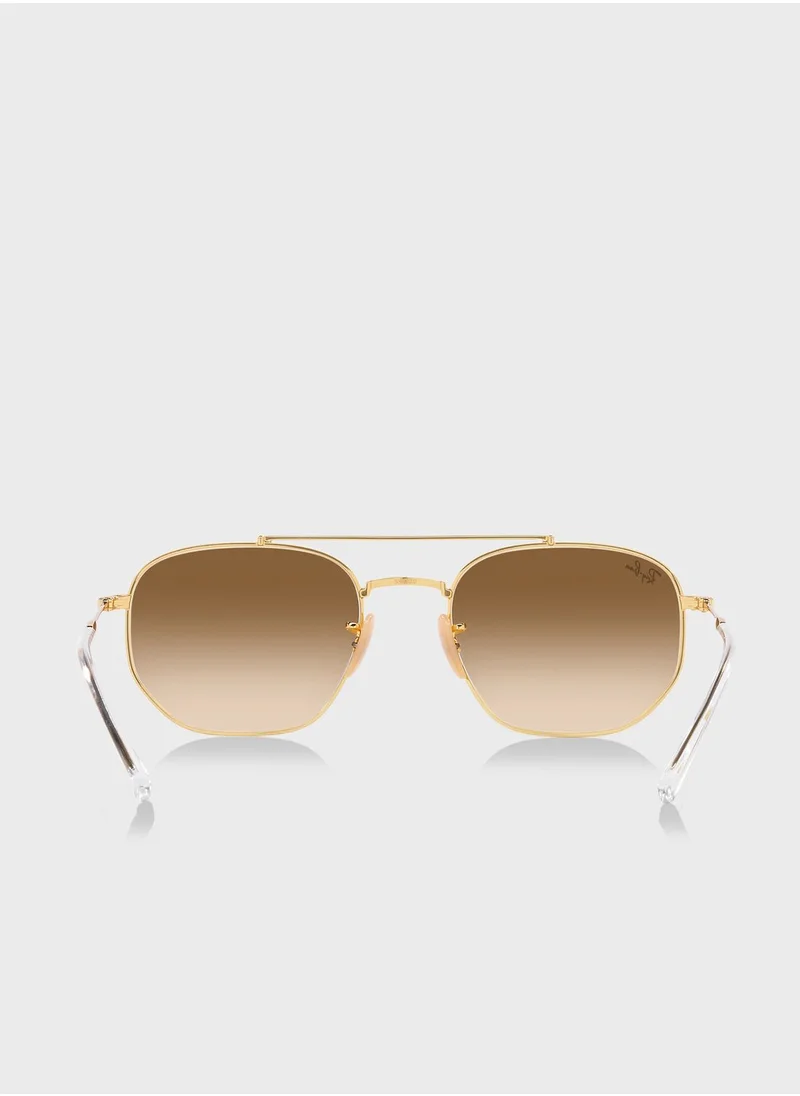 Ray-Ban 0Rb3707 Irregular Sunglasses