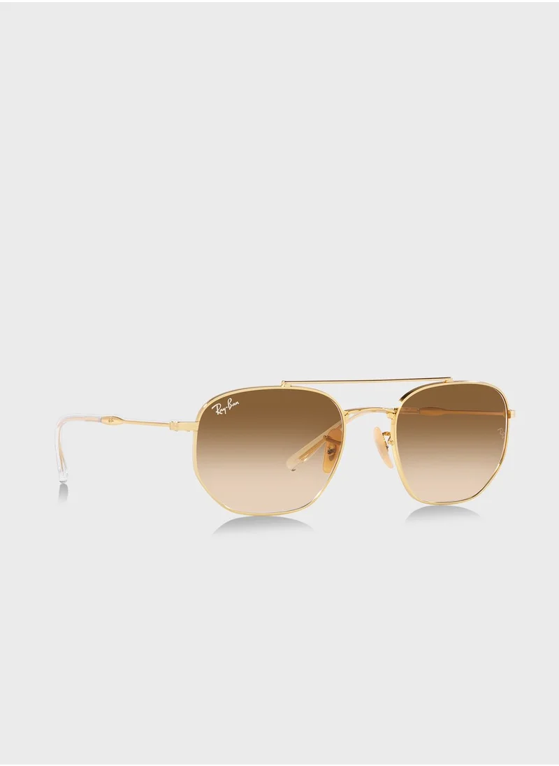 Ray-Ban 0Rb3707 Irregular Sunglasses