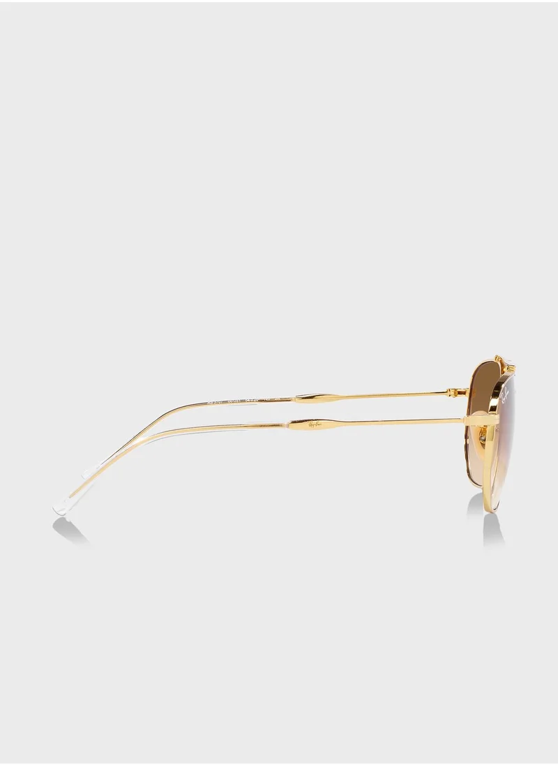 Ray-Ban 0Rb3707 Irregular Sunglasses