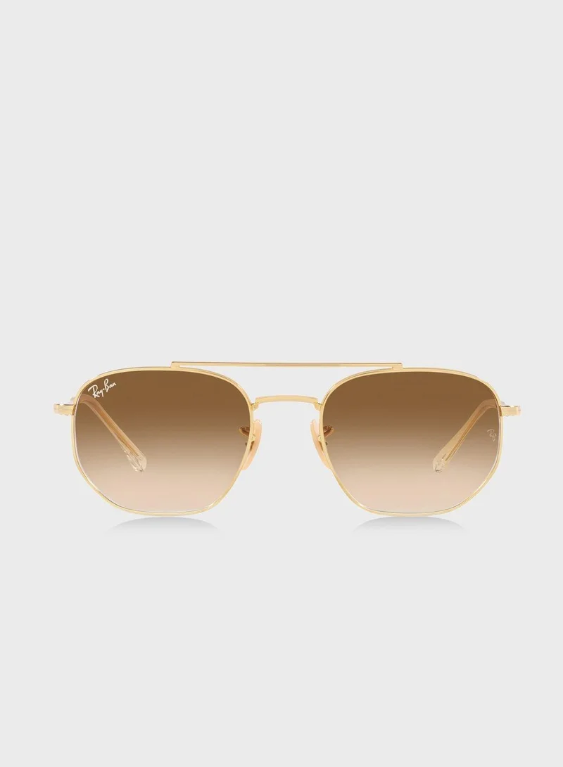 Ray-Ban 0Rb3707 Irregular Sunglasses