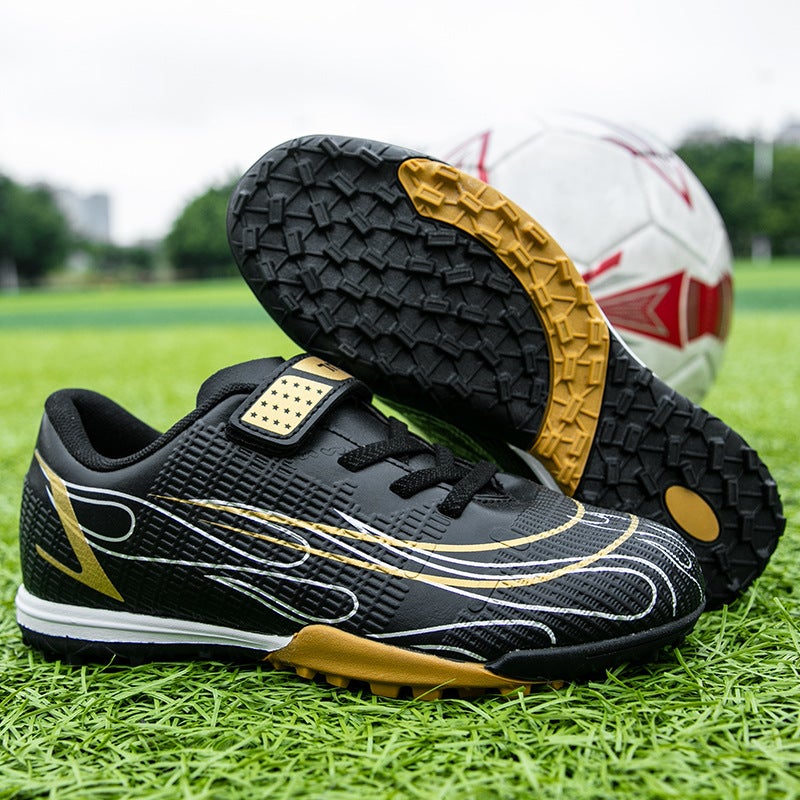 Factory Dropshipping Velcro Children'S Outdoor Sports Broken Nail Training Football Shoes - Image 5