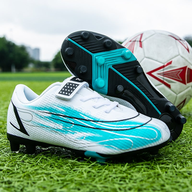 Factory Dropshipping Velcro Children'S Outdoor Sports Broken Nail Training Football Shoes - Image 3
