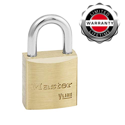 Master Lock V Line 20mm Key Type 213 Brass Padlock Keyed Alike - Image 3
