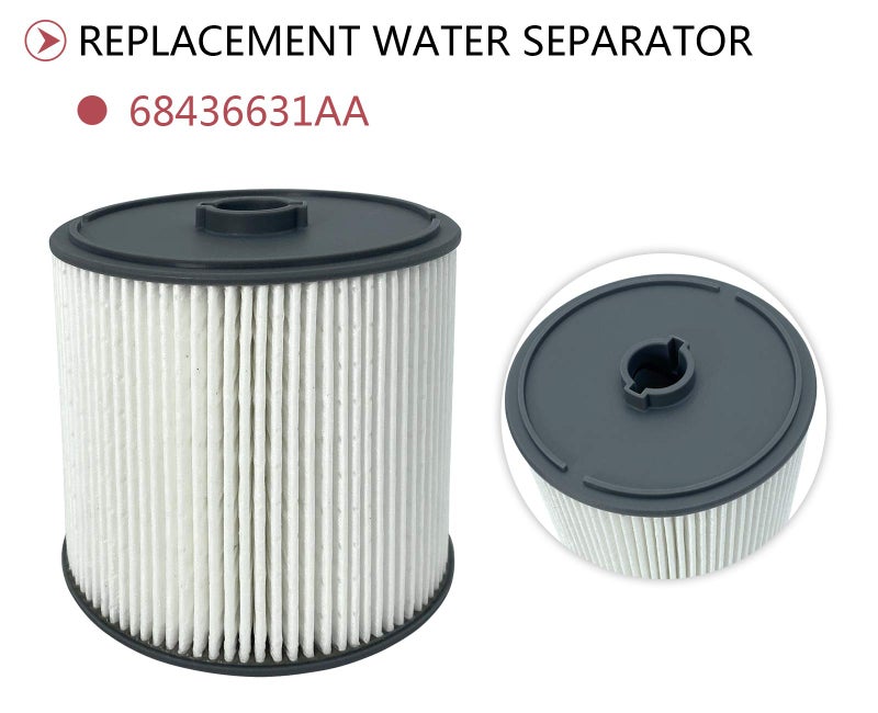 SKARUMMER 68157291AA & 68436631AA 6.7 Cummins Diesel Fuel Filter Water Separator Set Replacement for 2019 2020 2021 Dodge Ram 2500 3500 4500 5500 6.7L Turbo Cummins Diesel Engines - Image 3