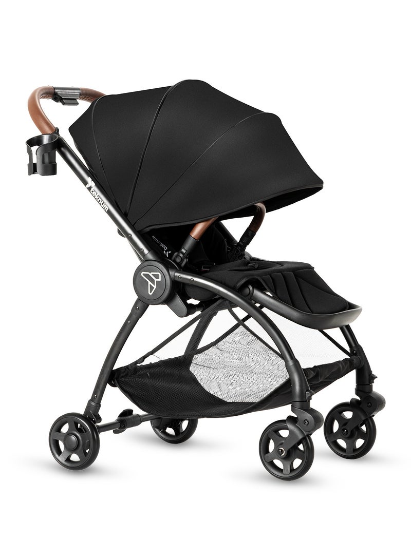 TEKNUM Travel Stroll 2 Stroller With Reversible, Multi Recline Seat - Black - Image 1