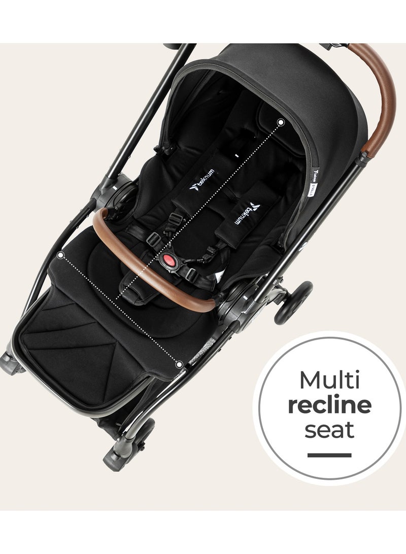TEKNUM Travel Stroll 2 Stroller With Reversible, Multi Recline Seat - Black - Image 4