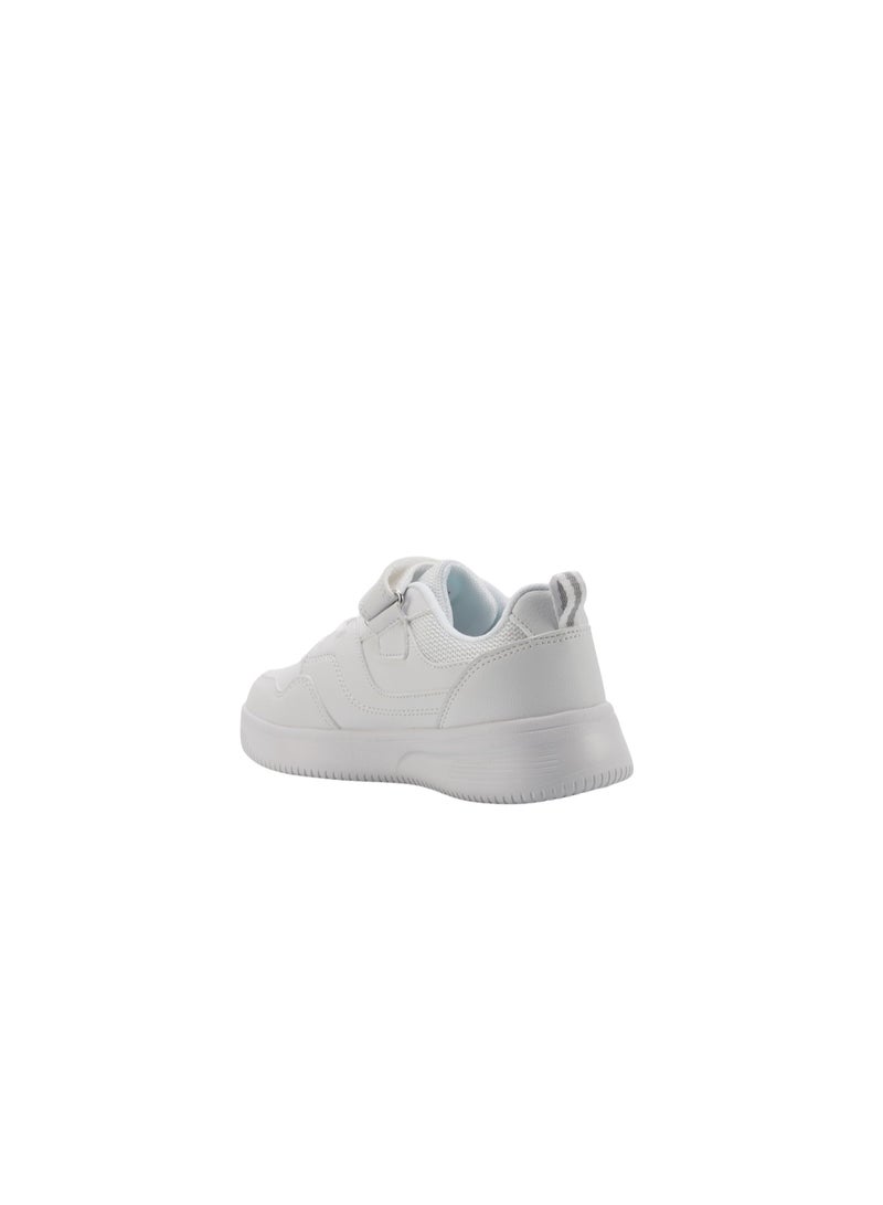 Lumberjack Unisex Kids School Shoes White Hook & Loop Strap Lightweight Casual Sneakers for School Daily Wear - Image 3