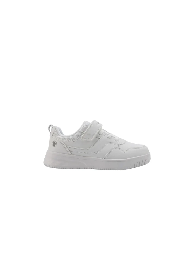 Lumberjack Lumberjack Unisex Kids School Shoes White Hook & Loop Strap Lightweight Casual Sneakers for School Daily Wear
