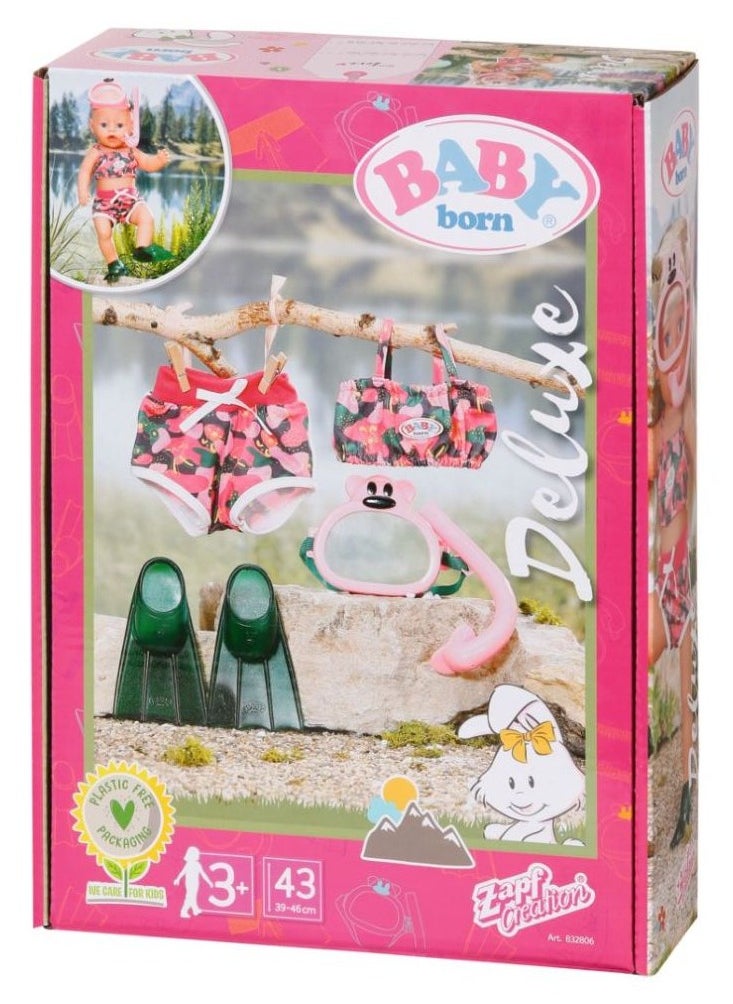 Baby Born - Deluxe Weekend Snorkeling Set, Fits Dolls up to 43cm - Image 1