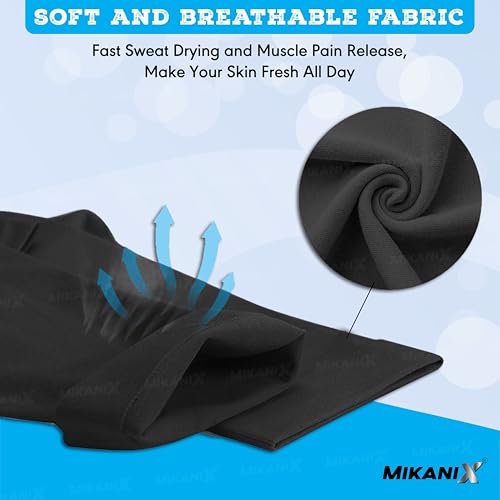 MIKANIX Unisex Full Face Mask | Balaclava Black + Hand Protective Syntetic Arm Sleeve for Bikers Riders, Cyclists and Outdoor Workers to Protect from Dust and UV Rays - Image 4