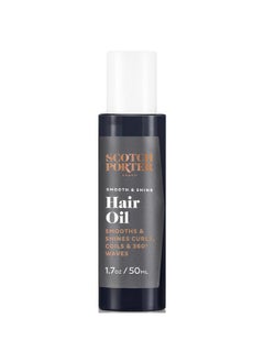scotch porter Smooth & Shine Hair Oil For Men | Seals In Moisture, Detangles & Prevents Frizz | Free Of Parabens, Sulfates & Silicones | Vegan | 1.7Oz  - Image 1