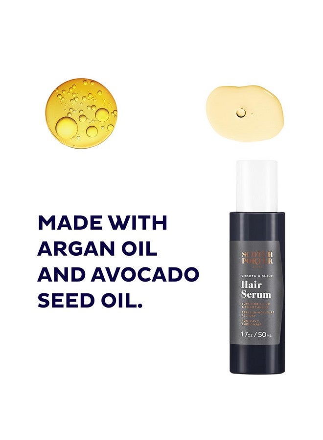 scotch porter Smooth & Shine Hair Oil For Men | Seals In Moisture, Detangles & Prevents Frizz | Free Of Parabens, Sulfates & Silicones | Vegan | 1.7Oz - Image 3