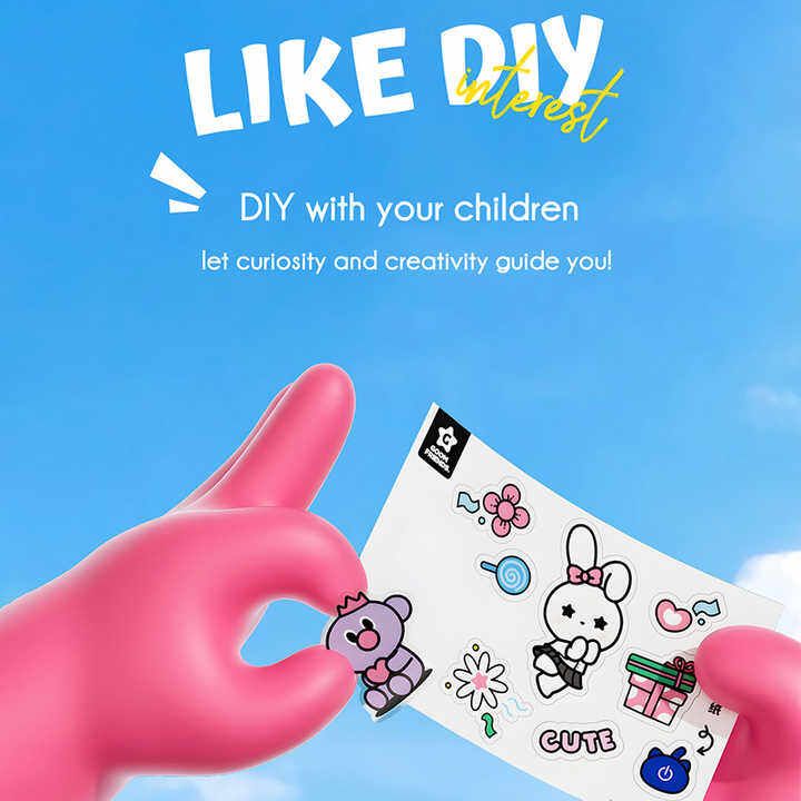 Apiyoo A7 Kids Sonic Electric Toothbrush, Cartoon Design, 3 Modes, Type-C Charging, Ipx7 Waterproof, Pink - Image 4