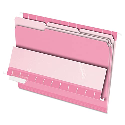 Pendaflex Interior File Folders, 1/3 Cut, Top Tab, Letter Size, Pink, 100 per Box (4210 1/3 PIN) - Image 2