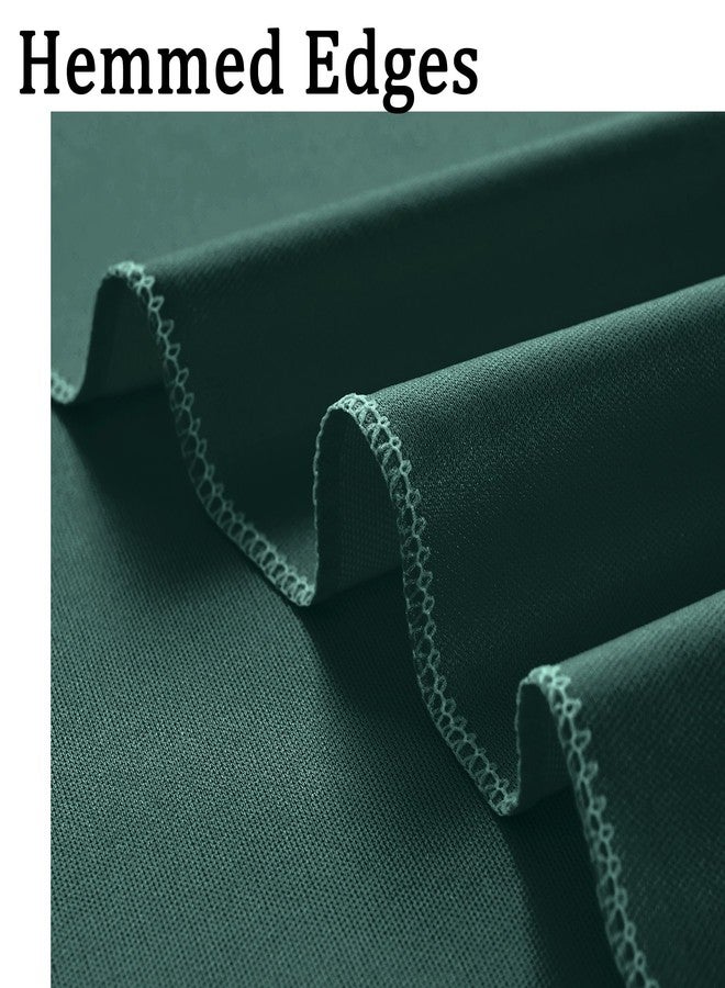 NSSONBEN 10ft x 10ft Wrinkle Free Hunter Green Backdrop Curtains for Parties, Polyester Green Photo Backdrop Drapes 2 Panels 5x10ft for Wedding Birthday Baby Shower Photography Background - Image 4