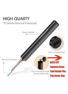 Bebird T15 Ear Wax Removal Tool, Ear Cleaner With Camera, Squeeze Acne Tool（Inside The Top Cover Cap), Wireless Otoscope Compatible With Iphone, Ipad, Android Phones  - Image 5