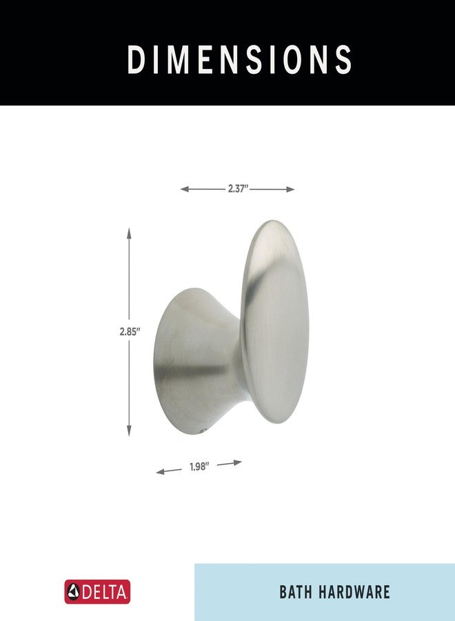 دلتا خطاف مناشف فردي من دلتا فوسيت 73835-SS لاهارا، ملحق لأدوات الحمام مصنوع من الفولاذ المقاوم للصدأ - Image 5