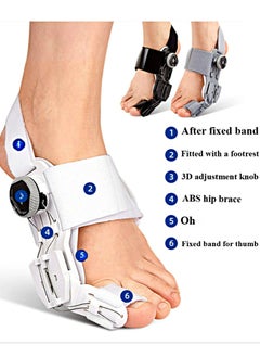 Healife Toe orthosis, toe bunion orthosis, adjustable knob suitable for men and women left and right feet  - Image 2