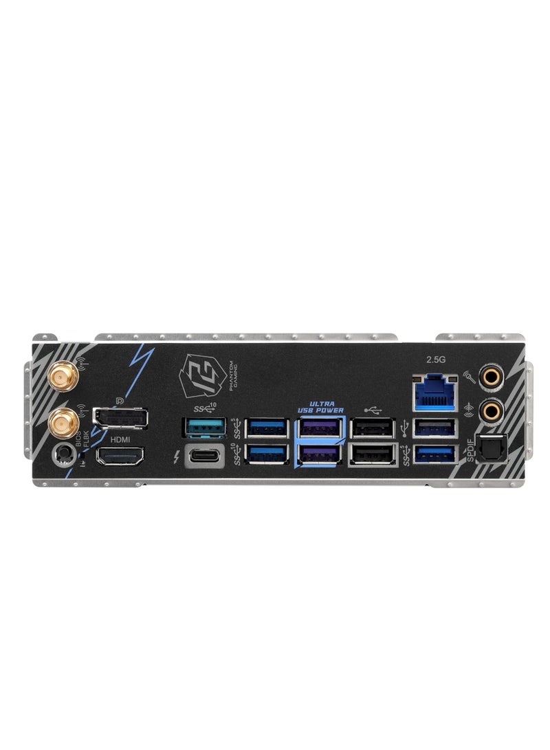 ASRock Phantom Gaming B860 Lightning WiFi LGA 1851 Intel B860 SATA 6Gb/s DDR5 ATX Motherboard - Image 3