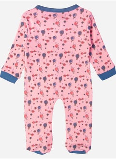 Babies Basic All-Over Printed Cotton Long Sleeves Sleepsuit  - Image 4