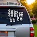 WLSuDHoncc White Car Sticker I Love My Family Car Bling Stickers and Decals Pet Cat Dog Animal Decal for Car Window Phone Notebook Decorative Cars Walls Exterior Accessories - Image 3