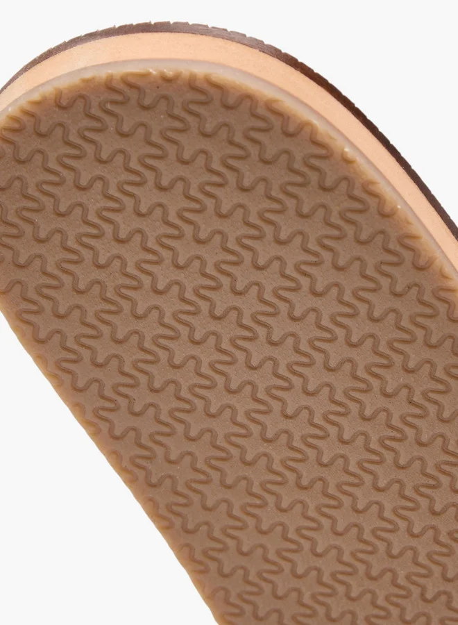 Al Waha Embroidered Slip-On Arabic Sandals with Toe Loop