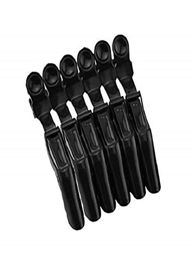 AKADO Professional durable non-slip hair styling sectioning crocodile salon curl hairpin plastic clips set Hair Clip (6 Pcs) - Image 1