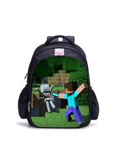 New Minecraft School Bag for Elementary and Middle School Students Backpack,W-05 - M