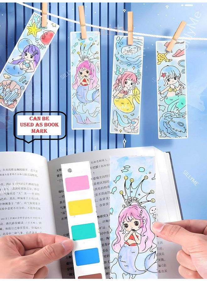 سيلي مي مجموعة كتب الرسم الجيبية SILLYME مع ألوان على كل ورقة - كتب تلوين مائية للأطفال - يحتوي كل كتاب أنشطة على 12 ورقة وفرشاة رسم واحدة - هدايا عيد ميلاد للبنات والأولاد (1) - Image 3