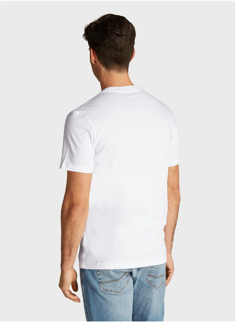 Calvin Klein Jeans Grid Box Crew Neck T-Shirt