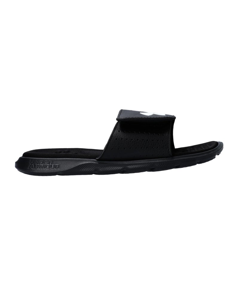 Under Armour Men's Ignite Pro Slide, (001) Black/Black/White, 15, US - Image 1