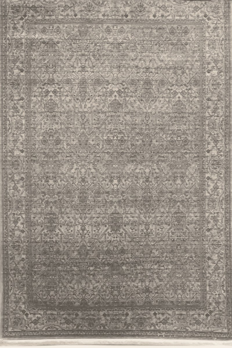 Alkaffary Carpet Azha – Elegant Beige-Grey Rug with Luxurious Details, Size 3.00×4.00 m
