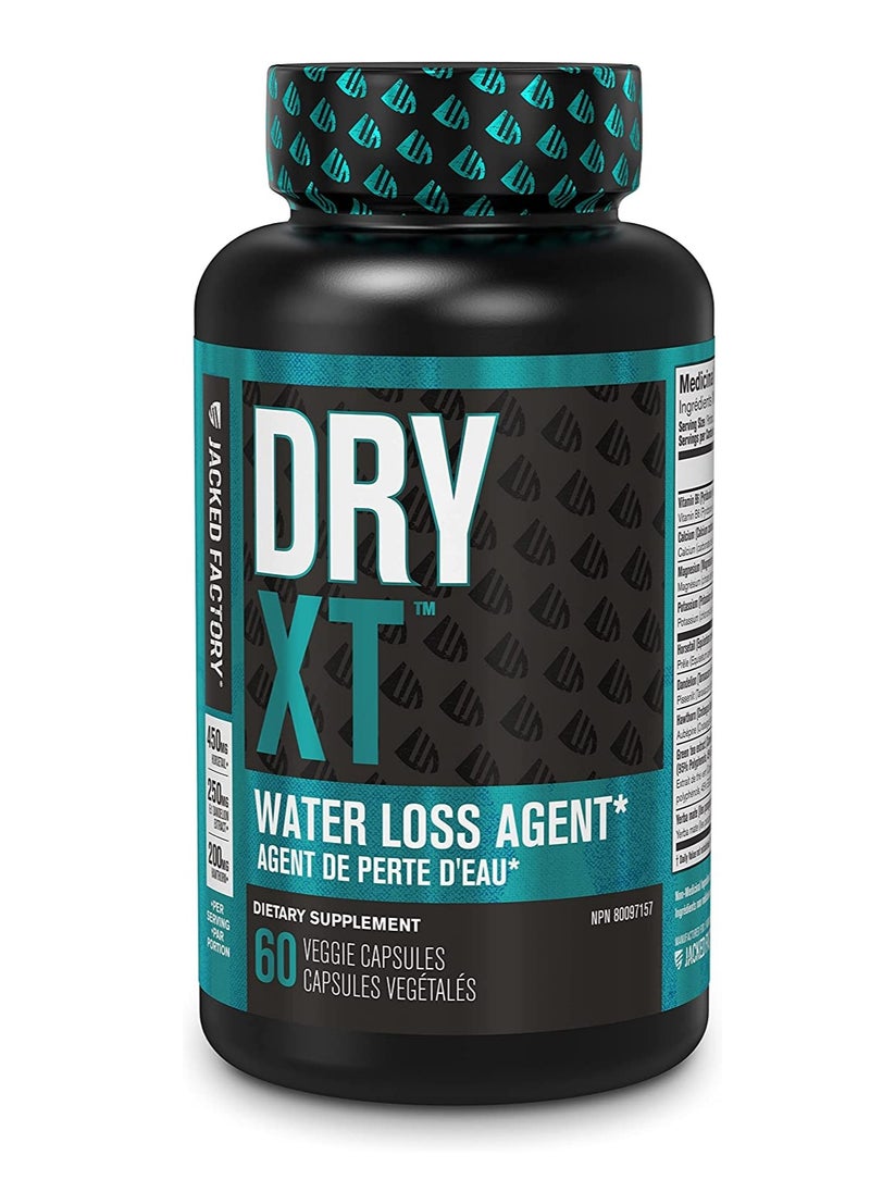 Jacked Factory - Dry-XT Water Weight Loss Diuretic Pills 60 Veggie Capsules - Image 1