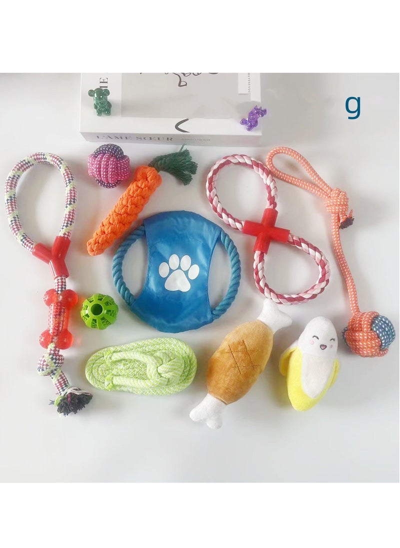 10pcs Cotton Rope Dog Toys: Pet Puppy Toys Gift Set Combination Dog Toys Ball Doll Carrot Pattern, Harmless Puppy Chew Teeth Training Toys for Small Dog Cat Colorful - pzsku/Z4AFBC0BBA944AD0B95E3Z/45/_/1727276643/29ff79dd-2de1-43e5-b957-f6edb8d68d13