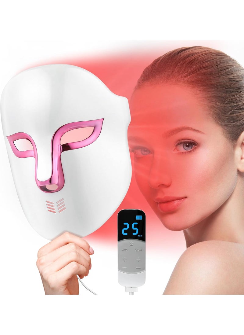 OSITO LED Light Therapy Face MaskFSAHSA EligibleRed Light for Wrinkle Blue Light for Acne4 Colors Face Mask with Timing Function 