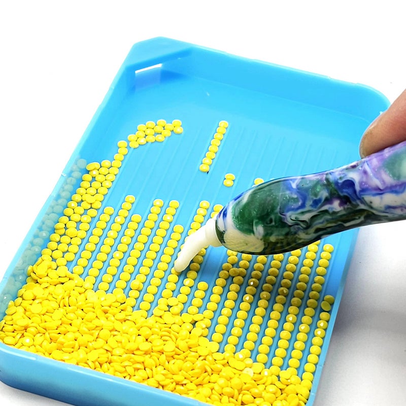DIY Diamond Painting Tools Set – 60-Grids Diamond Bottle Satchel and Dot Drill Pen Accessories - Image 5