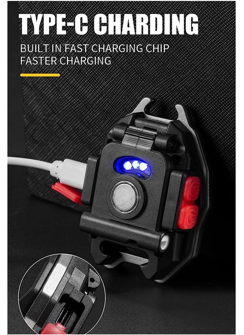 ELTRAZONE - Small Torch, 480LM Keyring LED Torch, USB Rechargeable Torch Keychain with 7 Lighting Modes, Pocket Flashlight EDC Multitool, IPX4 Waterproof Mini Torch for Camping - Image 1