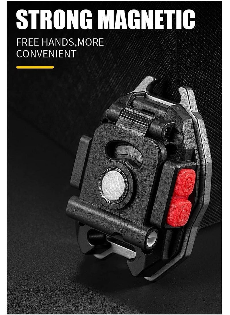 ELTRAZONE - Small Torch, 480LM Keyring LED Torch, USB Rechargeable Torch Keychain with 7 Lighting Modes, Pocket Flashlight EDC Multitool, IPX4 Waterproof Mini Torch for Camping - Image 1