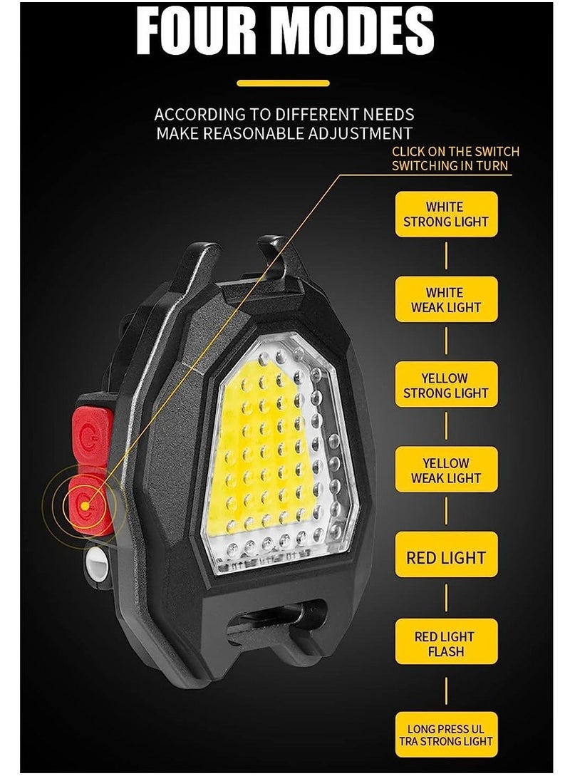 ELTRAZONE - Small Torch, 480LM Keyring LED Torch, USB Rechargeable Torch Keychain with 7 Lighting Modes, Pocket Flashlight EDC Multitool, IPX4 Waterproof Mini Torch for Camping - Image 1