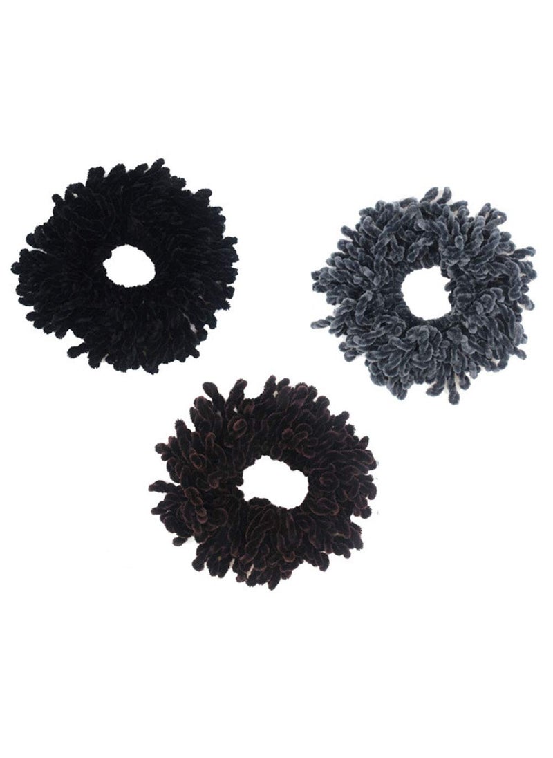 Teensery - 3 Pcs Volumising Scrunchies Large Hair Band Hair Tie Hijab Volumizer Headwear Hair Rope Hair Accessories for Women and Girls - Image 1