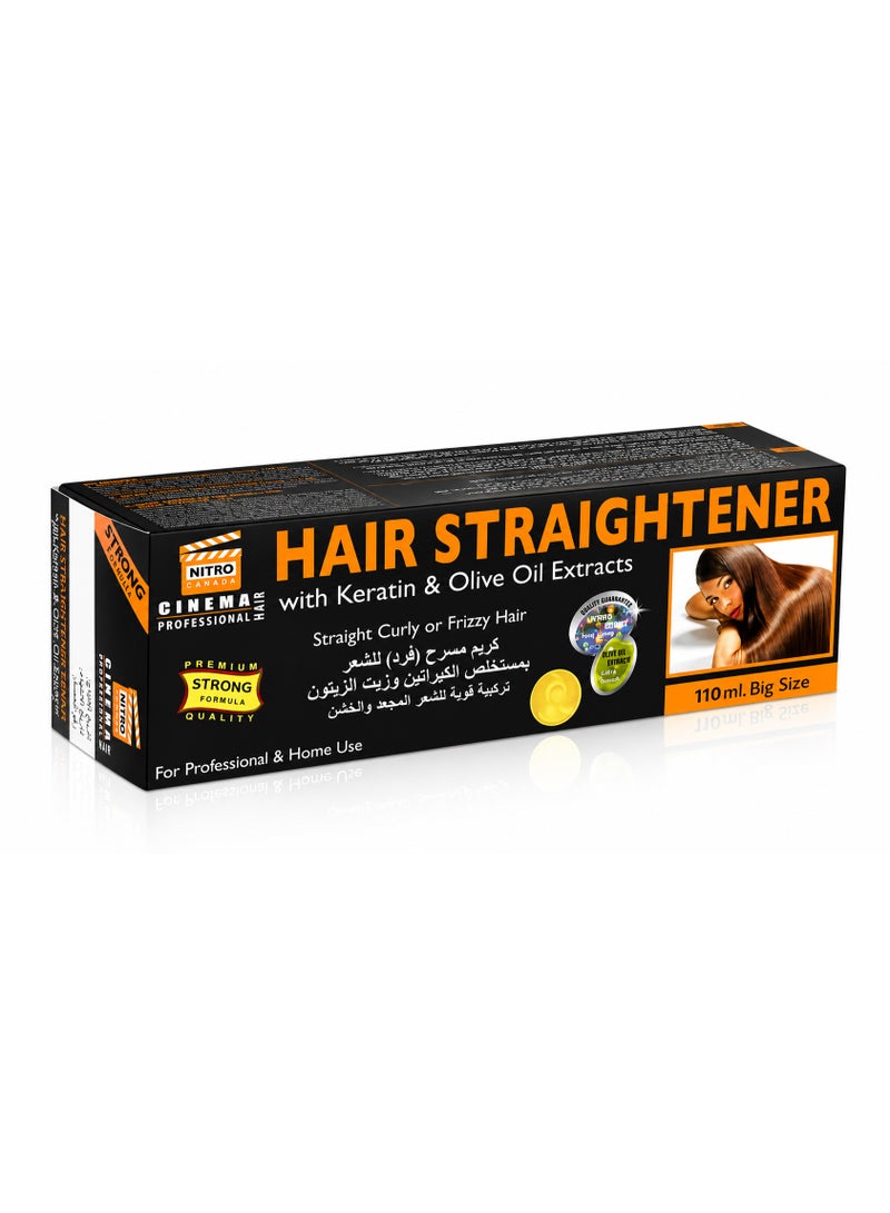 Nitro Canada Hair Straightener Cream with Keratin & Olive Oil, 110ml - Image 1