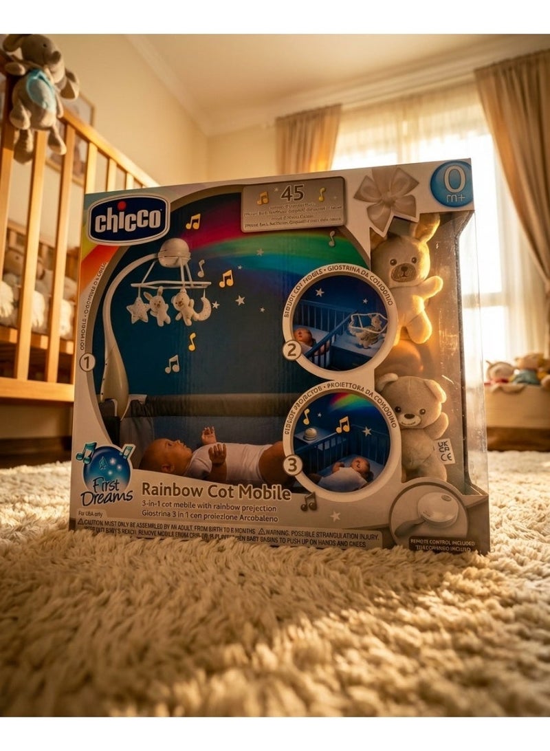 شيكو لهايه دواره لسرير الطفل مضيثه باصوات وريموت كنترول من شيكوو - Image 2