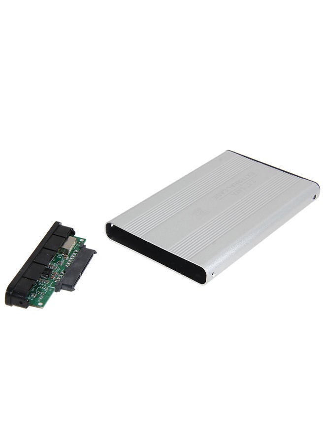 NIBEMINENT USB 2.0 SATA Enclosure External Case for Laptop Hard Disk Silver  - Image 5