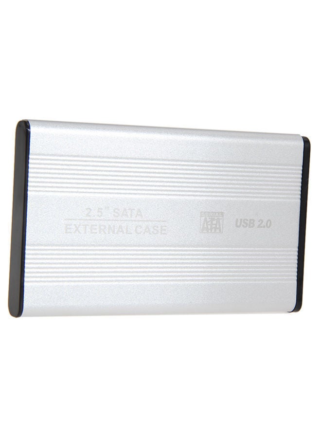 NIBEMINENT USB 2.0 SATA Enclosure External Case for Laptop Hard Disk Silver  - Image 2