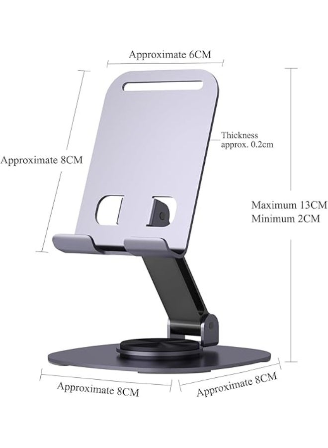 Phone Holder Zm-0114H 360 Degree Rotating Foldable  for Office and Kitchen, Adjustable Tablet Stand Suitable for All Phones - Image 5