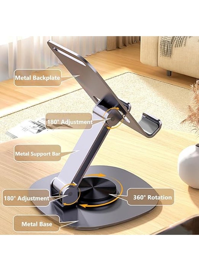 Phone Holder Zm-0114H 360 Degree Rotating Foldable  for Office and Kitchen, Adjustable Tablet Stand Suitable for All Phones - Image 3