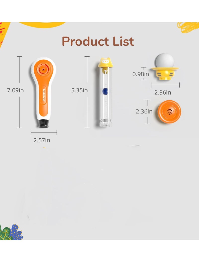 KASTWAVE 3-in-1 Montessori Toy for Toddler with Whistle, Ball Blowing, Floating Blow Pipe Balls – Sensory Baby Toy, Fine Motor Skills, Learning Educational Toy for Boys Girls Gifts - Image 2