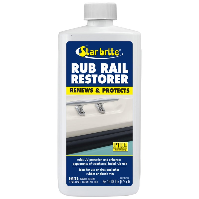 STAR BRITE Rub Rail Restorer & Protectant Spray - Expertly Cleans, Revitalizes & Shields Boat Rub Rails - 16 OZ (086716) - Image 1
