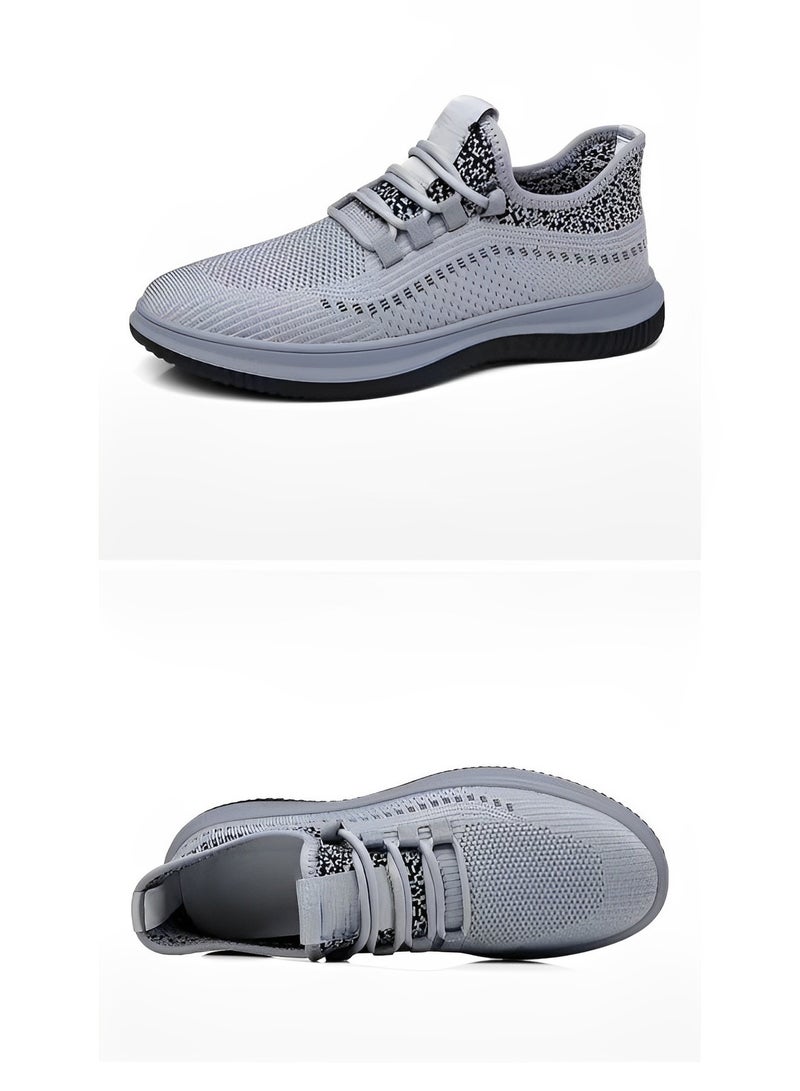 REOCLE Men's Mesh Sneakers Oxfords Business Dress Shoes Lace-Up Lightweight Breathable Walking Shoes Mesh Workout Shoes Running Shoes - Image 4